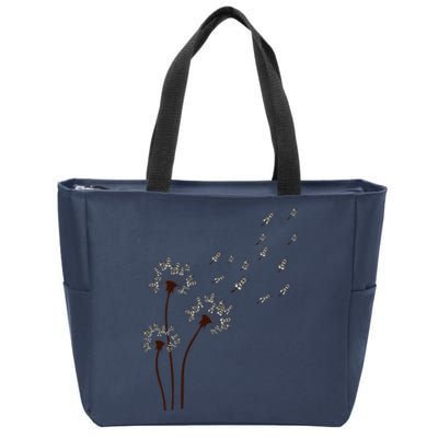 Miniature Schnauzer Dandelion Loves Dog For Mother's Day Dog Zip Tote Bag