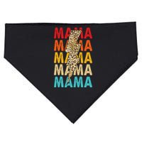 Mama Stacked Distressed Cheetah Leopard Lightning Bolt Mom USA-Made Doggie Bandana