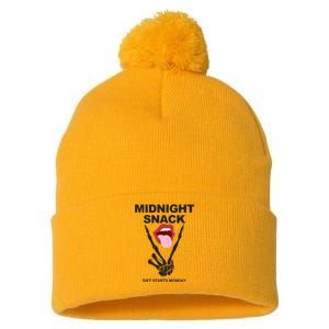 Midnight Snack Diet Starts Monday Pom Pom 12in Knit Beanie