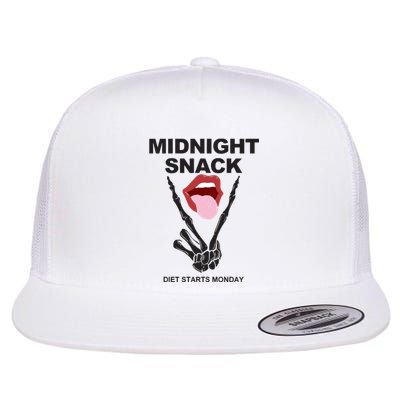 Midnight Snack Diet Starts Monday Flat Bill Trucker Hat