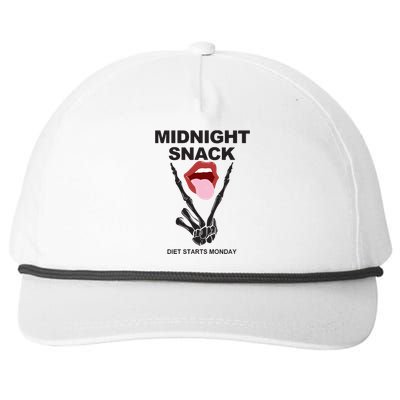 Midnight Snack Diet Starts Monday Snapback Five-Panel Rope Hat