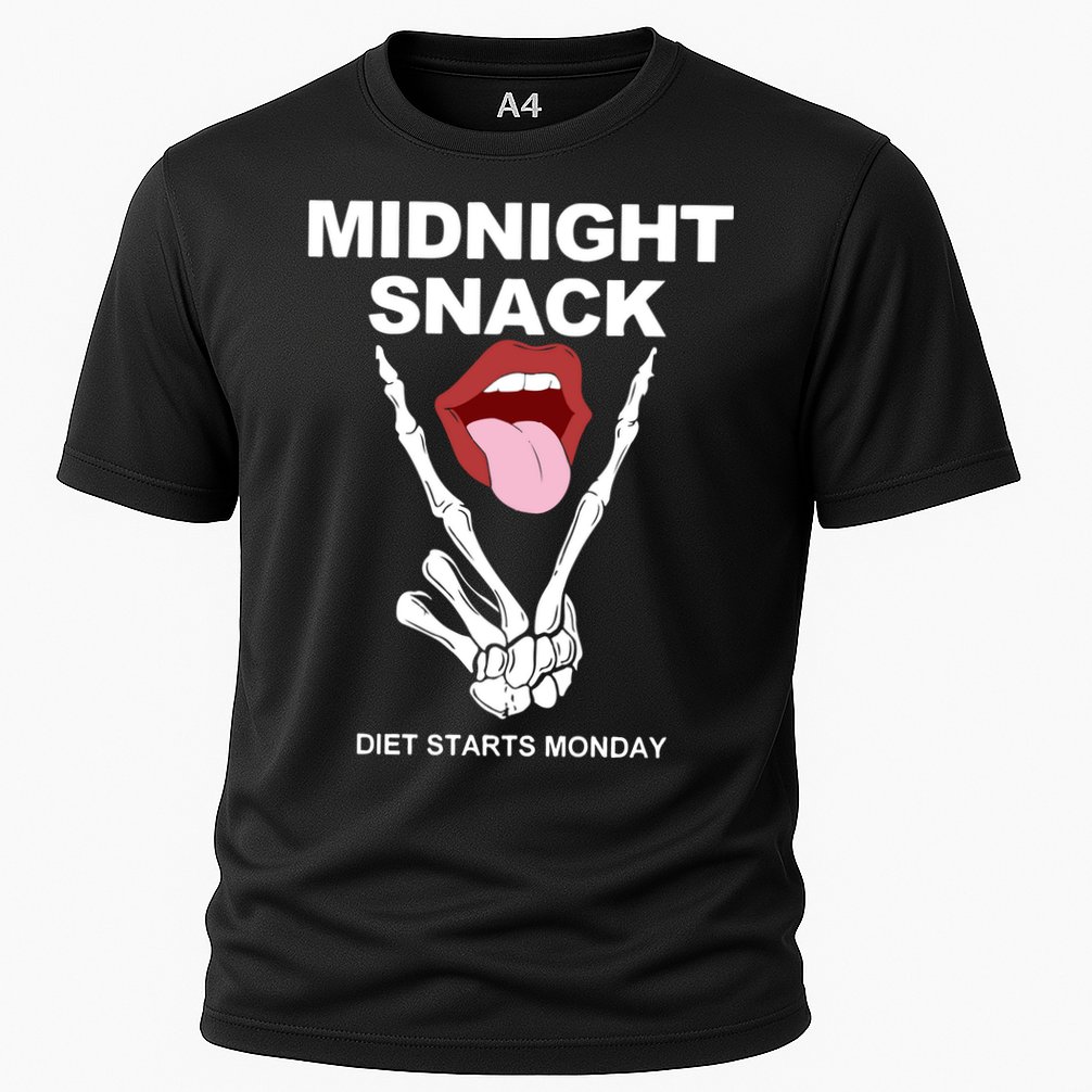Midnight Snack Diet Starts Monday Cooling Performance Crew T-Shirt