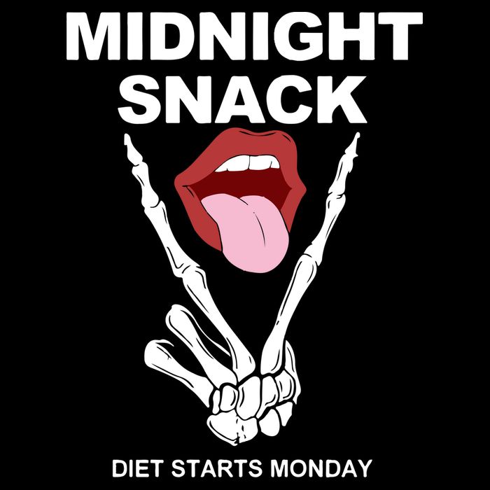 Midnight Snack Diet Starts Monday Drawstring Bag