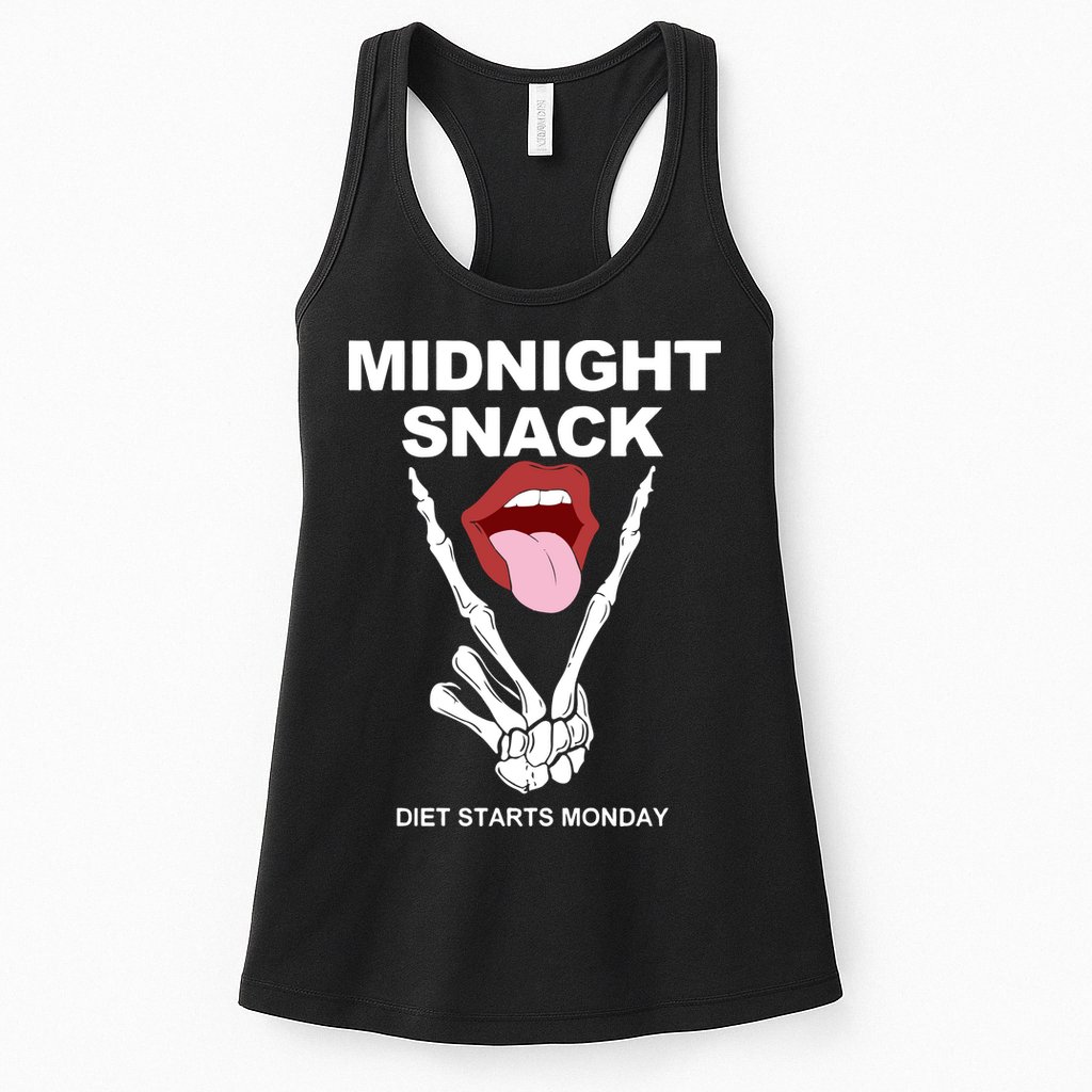 Midnight Snack Diet Starts Monday Womens Tank Top