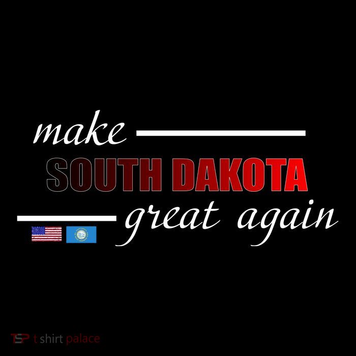 Make South Dakota Great Again Stripe Pom Pom Beanie