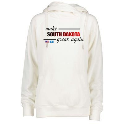 Make South Dakota Great Again Womens Funnel Neck Pullover Hood