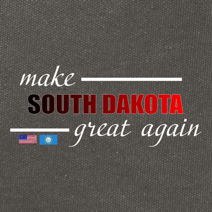 Make South Dakota Great Again Cotton Canvas Backpack