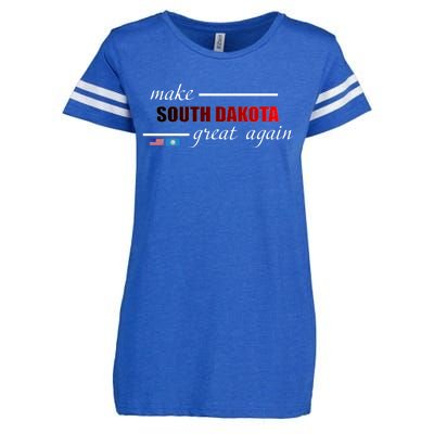 Make South Dakota Great Again Enza Ladies Jersey Football T-Shirt