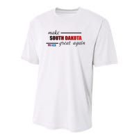 Make South Dakota Great Again Youth Performance Sprint T-Shirt