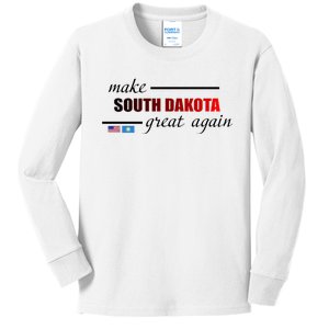 Make South Dakota Great Again Kids Long Sleeve Shirt