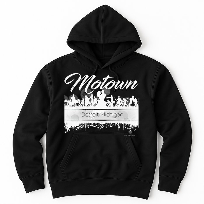 Motown Sound Detroit Michigan Distressed Vintage Hoodie