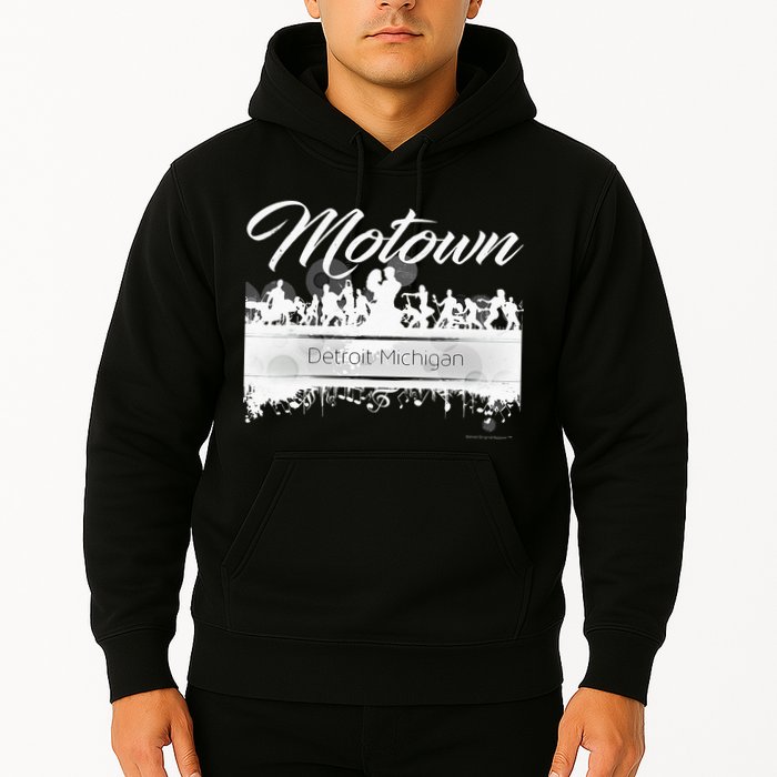 Motown Sound Detroit Michigan Distressed Vintage Hoodie