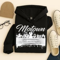 Motown Sound Detroit Michigan Distressed Vintage Hoodie