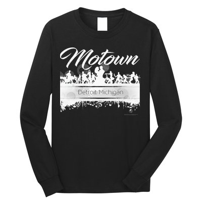 Motown Sound Detroit Michigan Distressed Vintage Long Sleeve Shirt