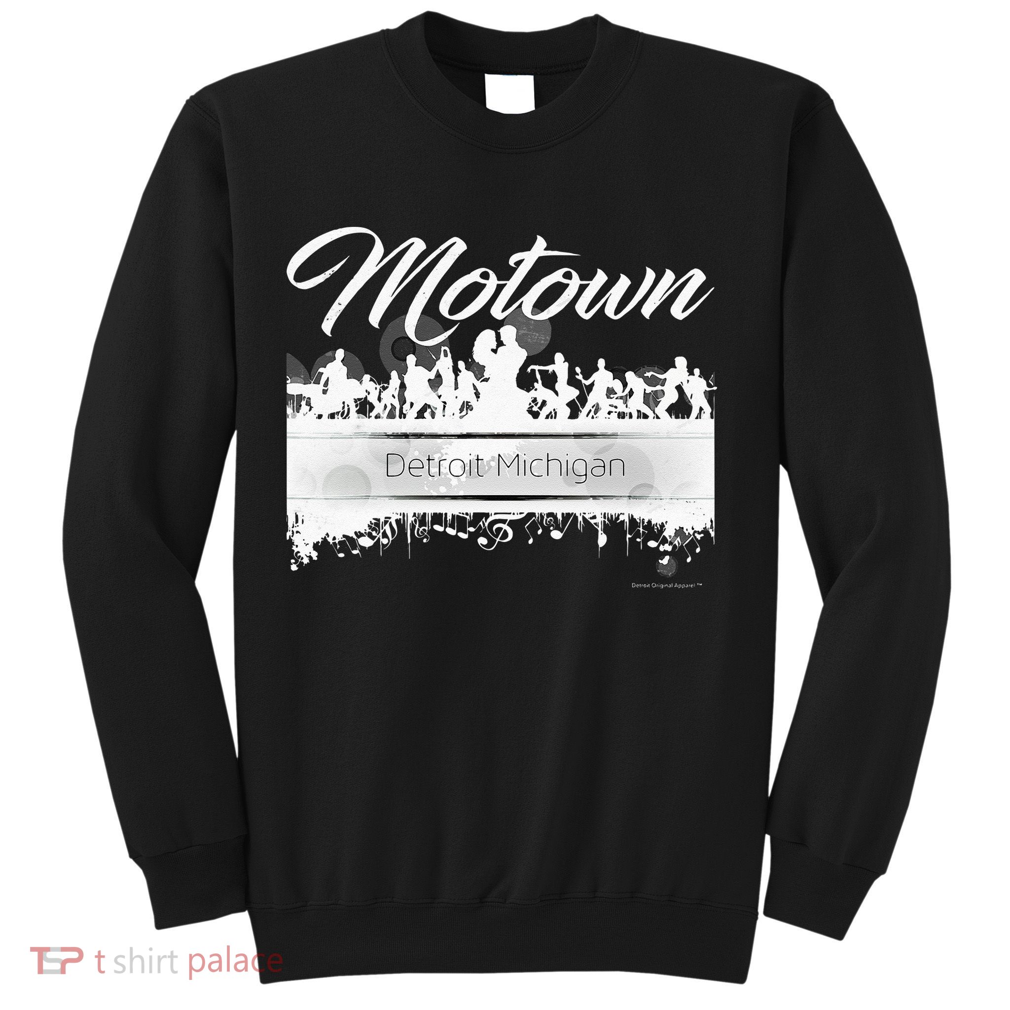 Motown Sound Detroit Michigan Distressed Vintage Sweatshirt