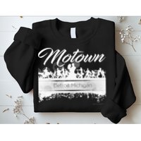 Motown Sound Detroit Michigan Distressed Vintage Sweatshirt