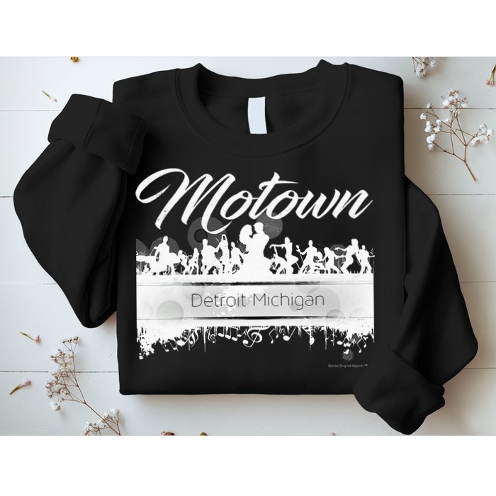 Motown Sound Detroit Michigan Distressed Vintage Sweatshirt