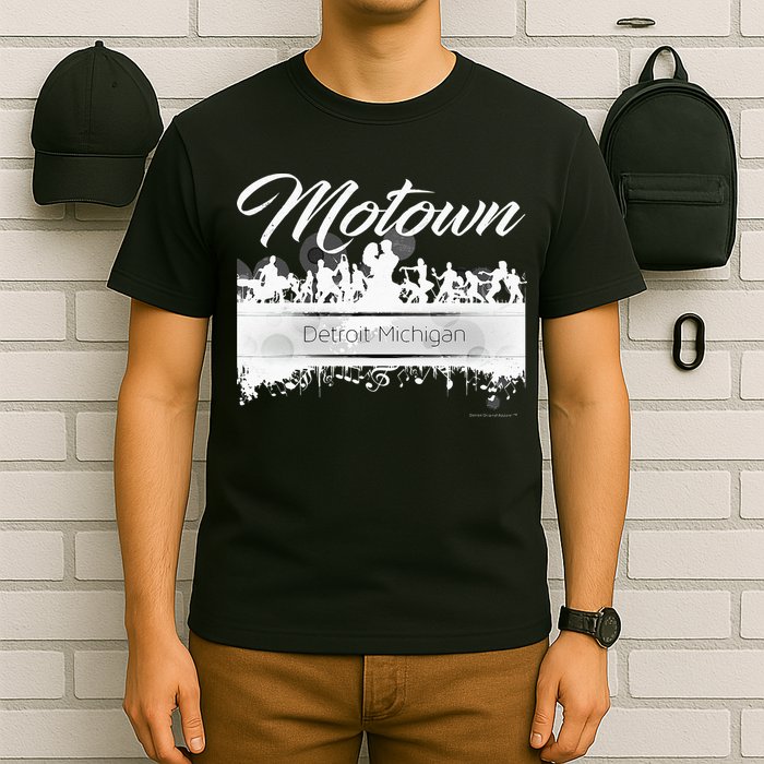 Motown Sound Detroit Michigan Distressed Vintage T-Shirt