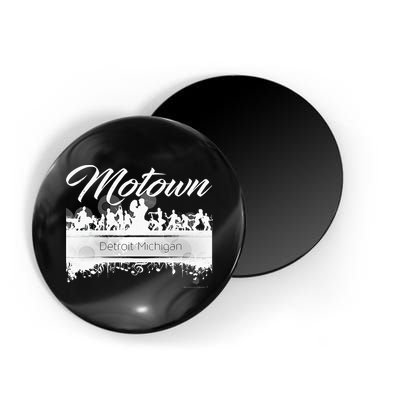 Motown Sound Detroit Michigan Distressed Vintage Magnet