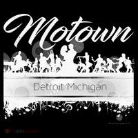Motown Sound Detroit Michigan Distressed Vintage Poster