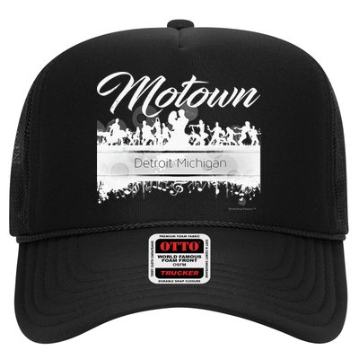 Motown Sound Detroit Michigan Distressed Vintage Trucker Hat