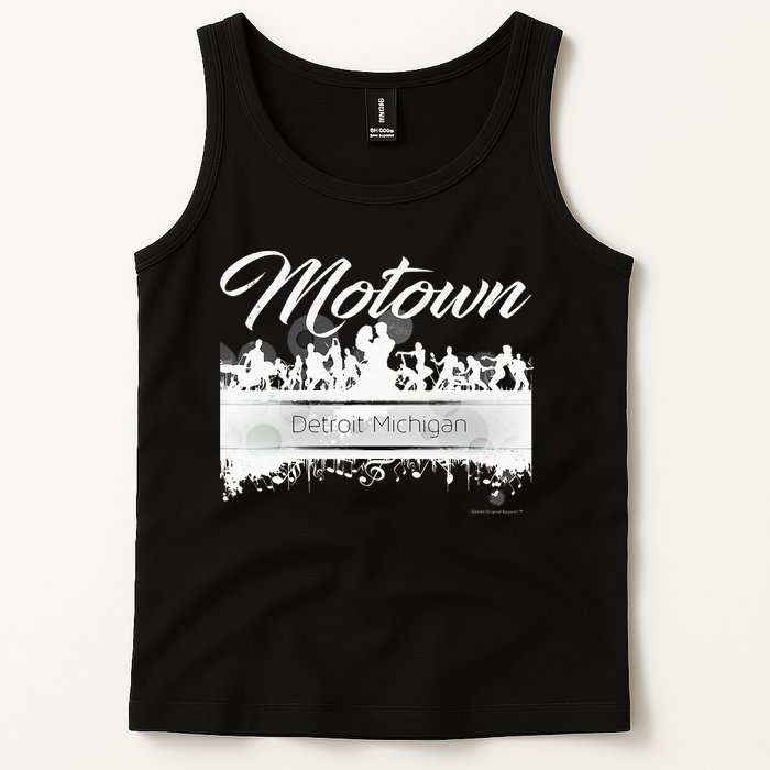 Motown Sound Detroit Michigan Distressed Vintage Tank Top
