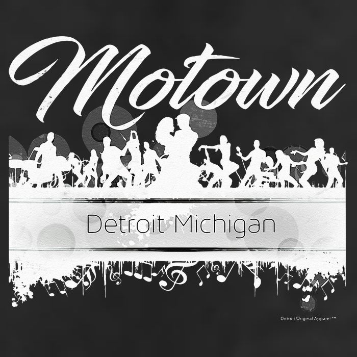 Motown Sound Detroit Michigan Distressed Vintage Golf Towel