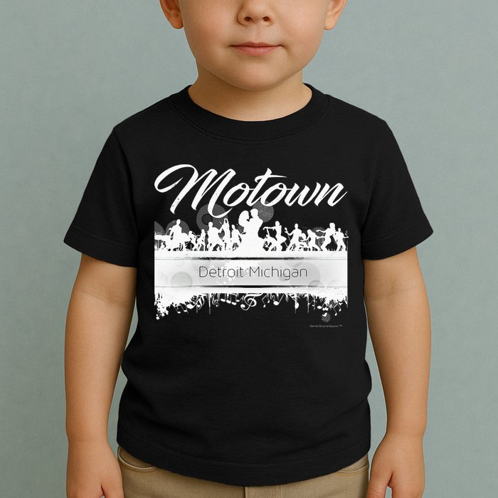 Motown Sound Detroit Michigan Distressed Vintage Toddler T-Shirt