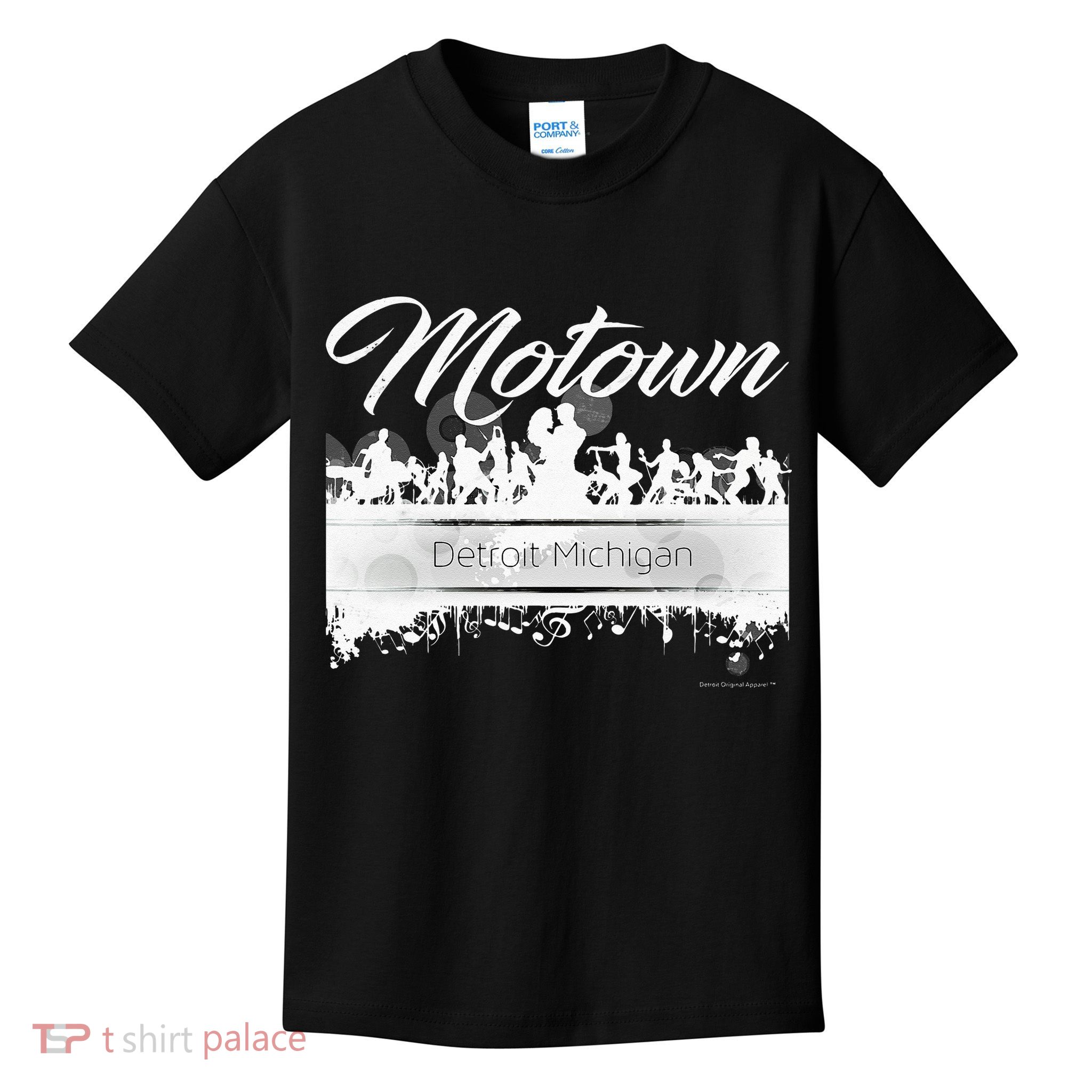 Motown Sound Detroit Michigan Distressed Vintage Kids T-Shirt