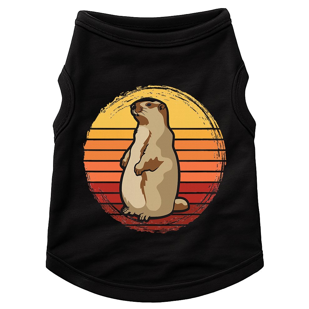 Marmot Sunset Design For Marmot Lovers Doggie Tank
