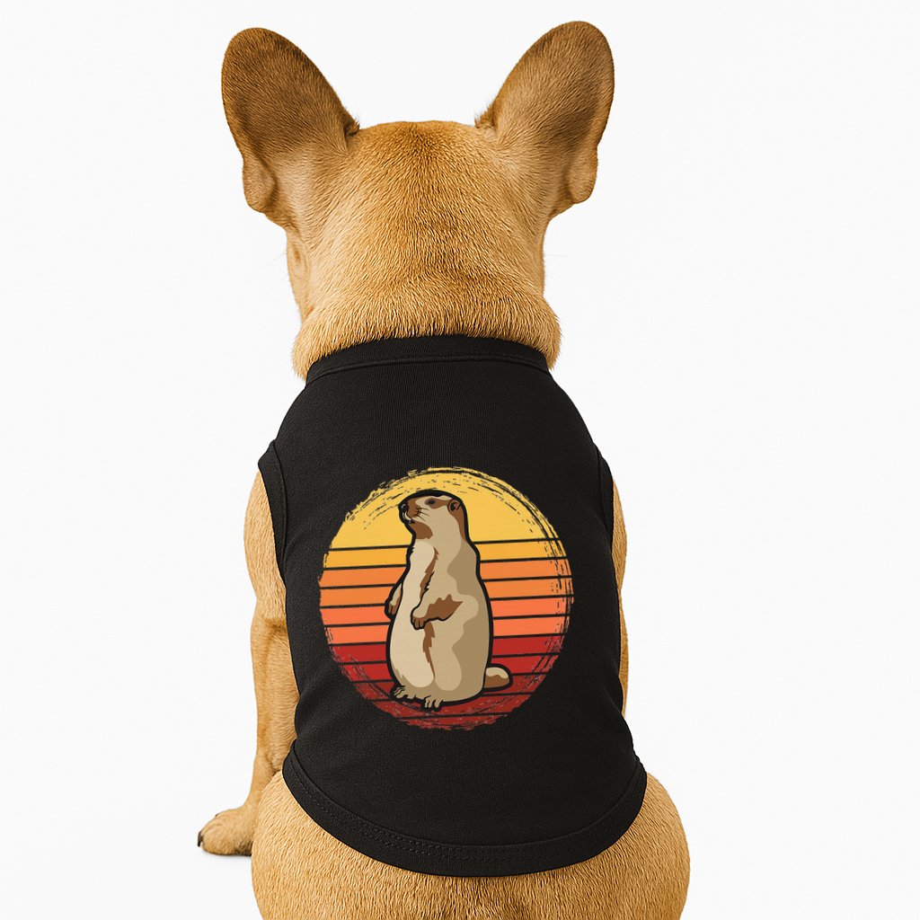 Marmot Sunset Design For Marmot Lovers Doggie Tank