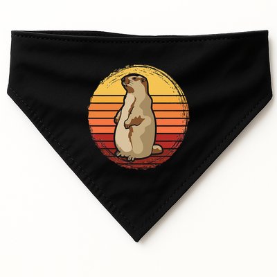 Marmot Sunset Design For Marmot Lovers USA-Made Doggie Bandana