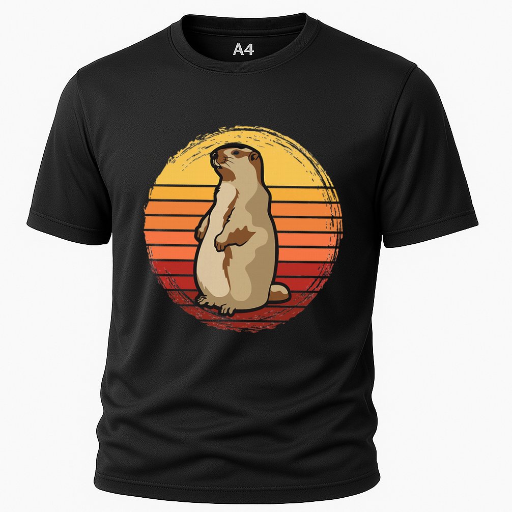 Marmot Sunset Design For Marmot Lovers Performance Shirt