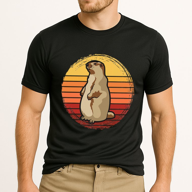 Marmot Sunset Design For Marmot Lovers Performance Shirt