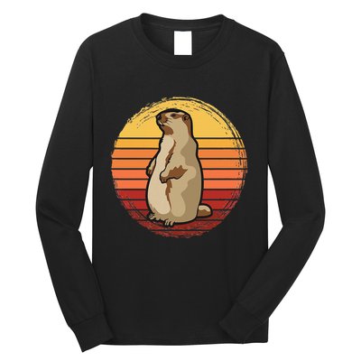 Marmot Sunset Design For Marmot Lovers Long Sleeve Shirt