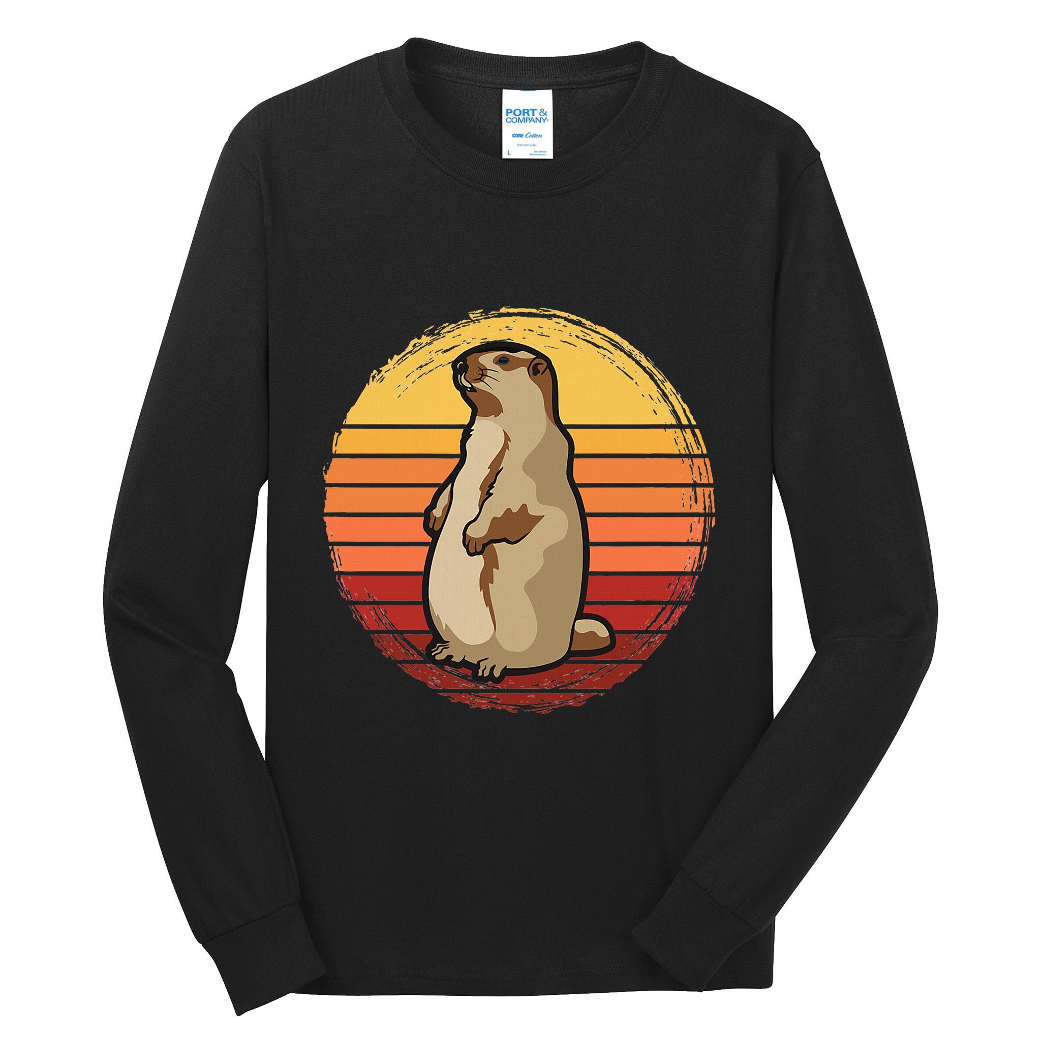 Marmot Sunset Design For Marmot Lovers Tall Long Sleeve T-Shirt