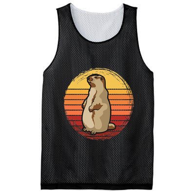 Marmot Sunset Design For Marmot Lovers Mesh Reversible Basketball Jersey Tank
