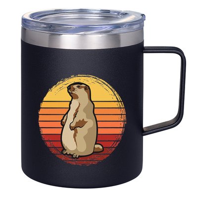 Marmot Sunset Design For Marmot Lovers 12oz Stainless Steel Coffee Mug