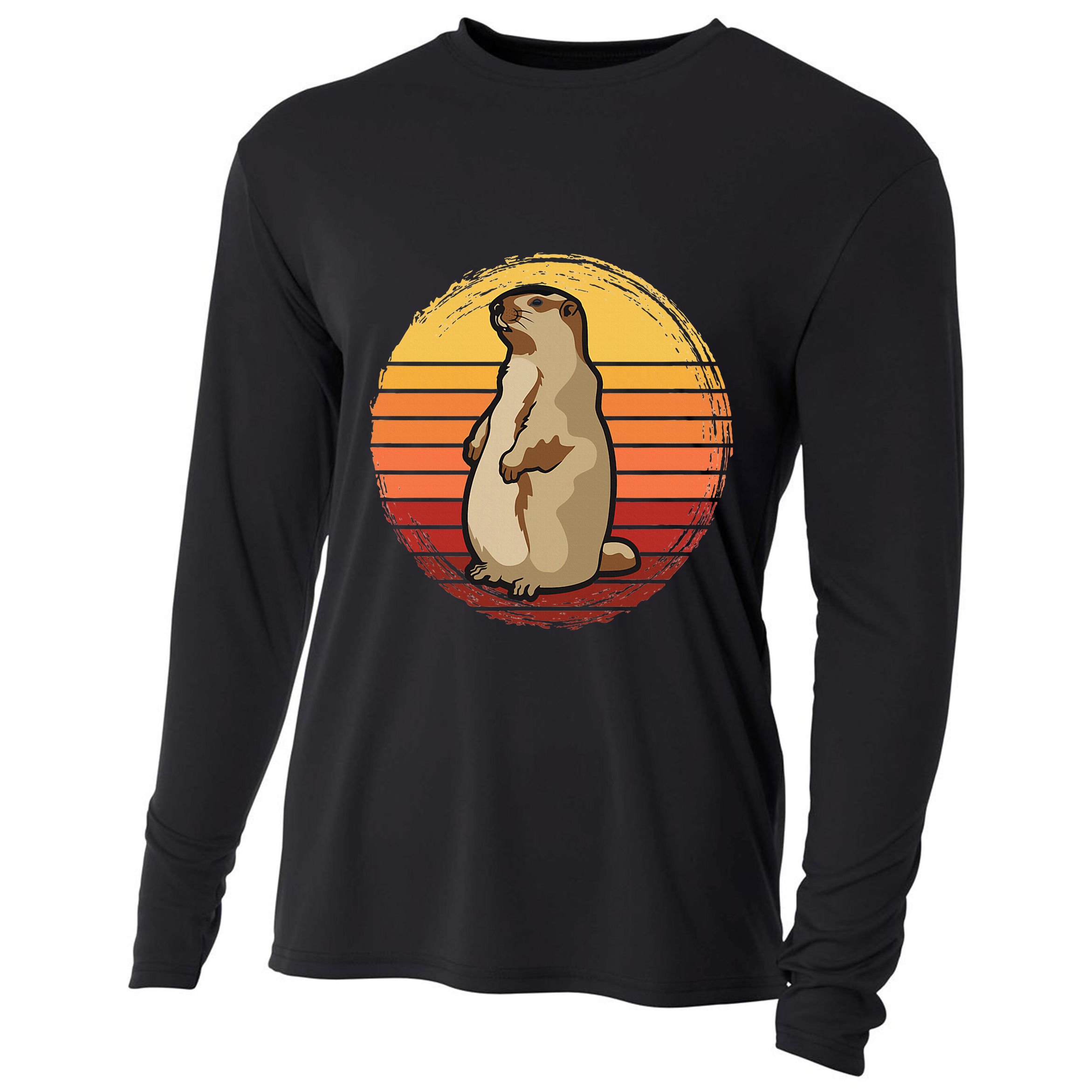 Marmot Sunset Design For Marmot Lovers Cooling Performance Long Sleeve Crew
