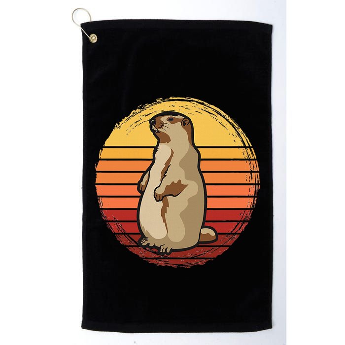 Marmot Sunset Design For Marmot Lovers Golf Towel