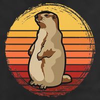 Marmot Sunset Design For Marmot Lovers Golf Towel