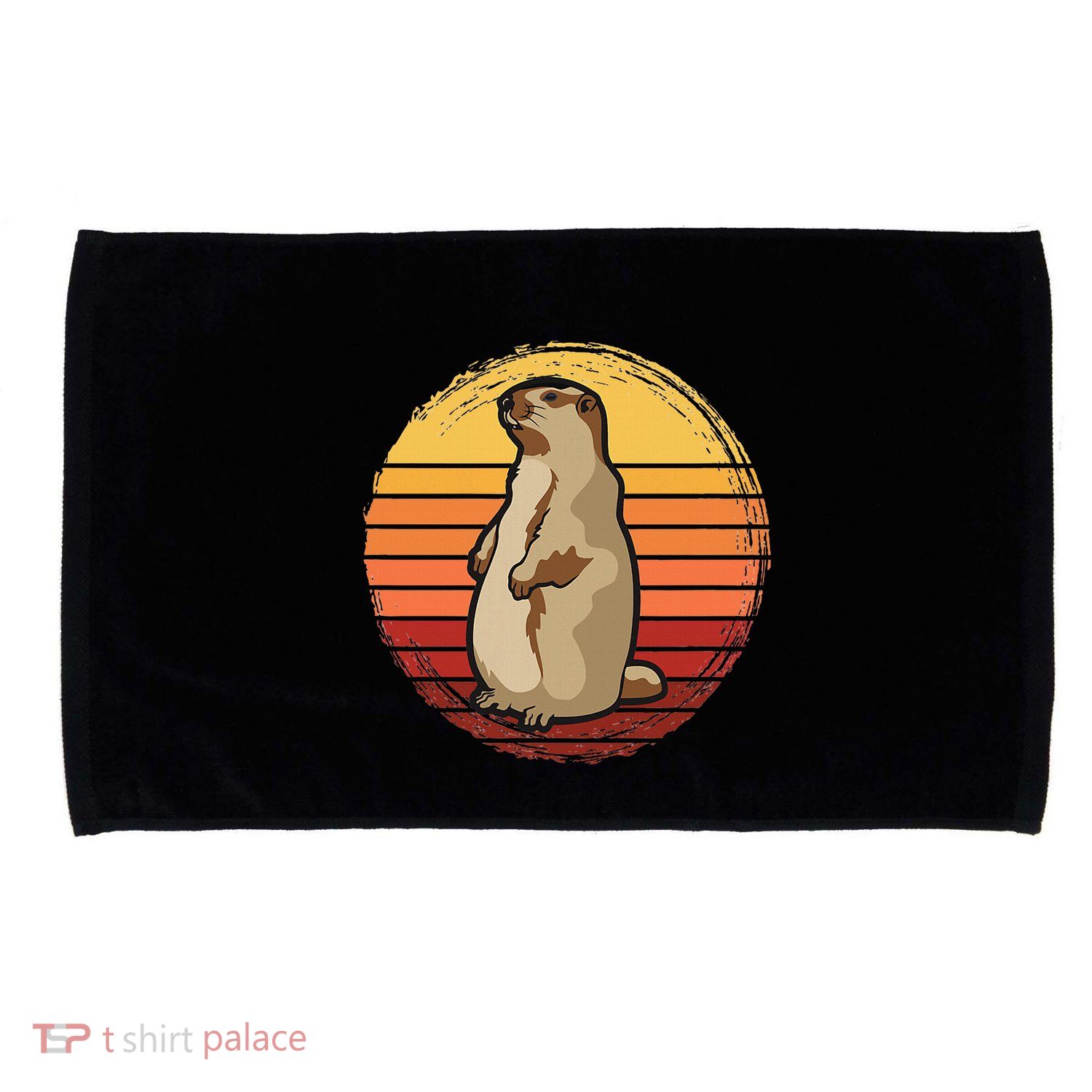 Marmot Sunset Design For Marmot Lovers Microfiber Hand Towel