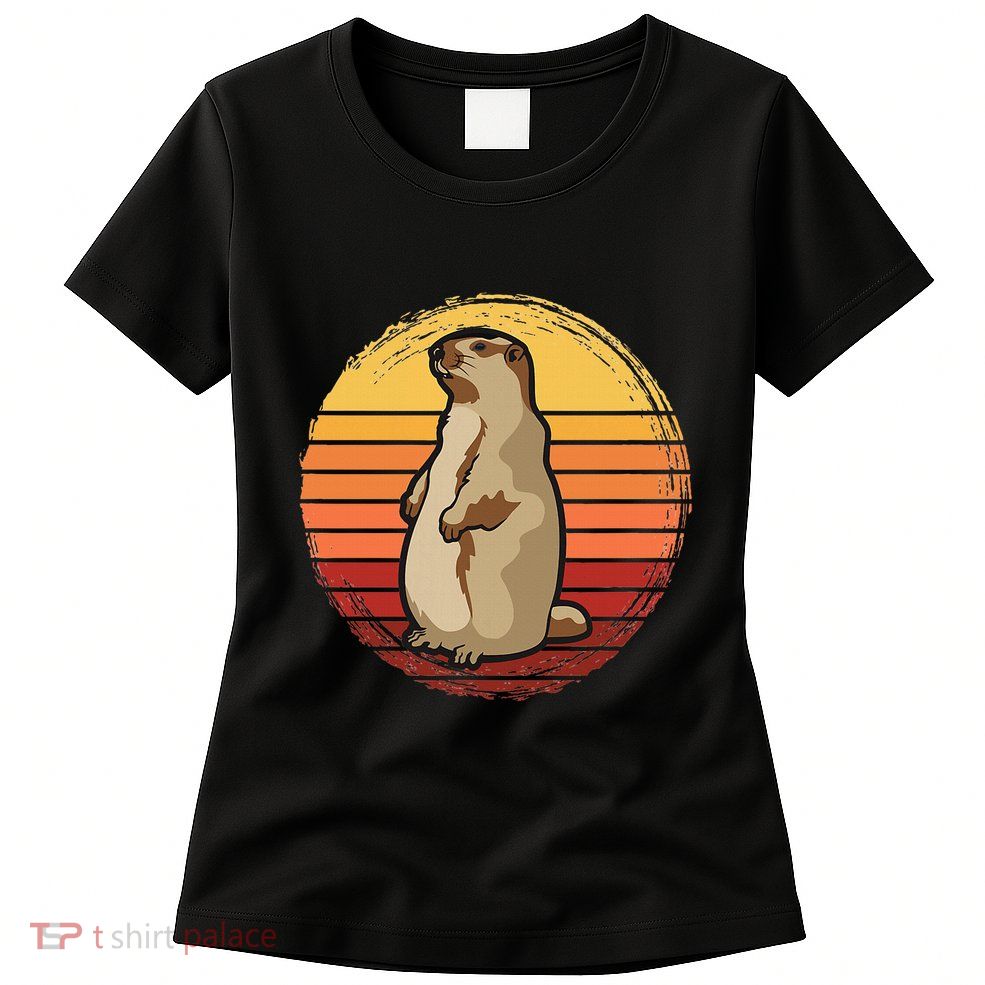Marmot Sunset Design For Marmot Lovers Womens T-Shirt