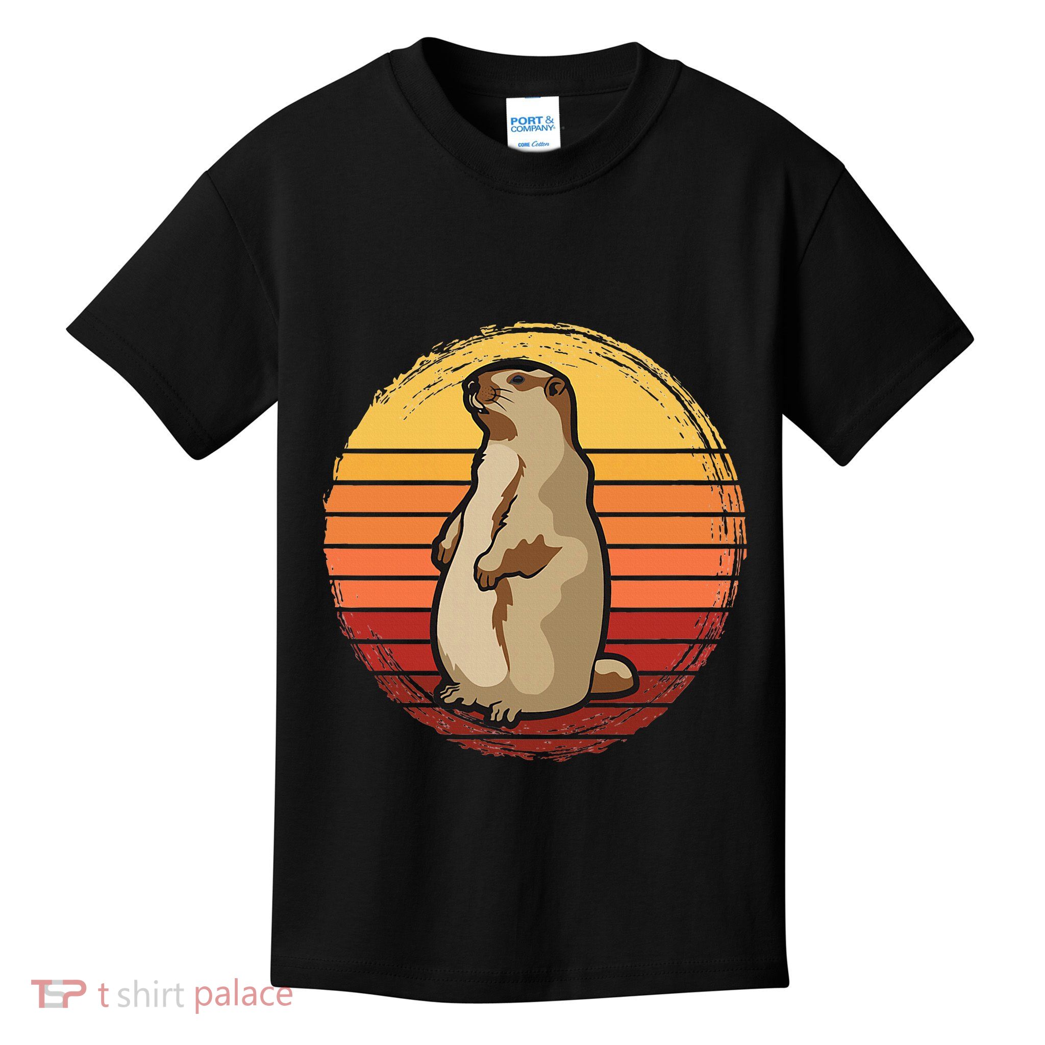 Marmot Sunset Design For Marmot Lovers Kids T-Shirt
