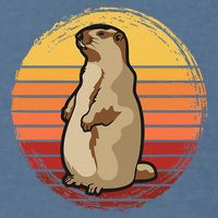 Marmot Sunset Design For Marmot Lovers Garment-Dyed Sweatshirt