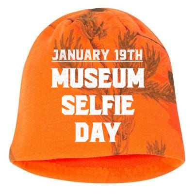 Museum Sie Day Funny January Holidays Meaningful Gift Kati - Camo Knit Beanie