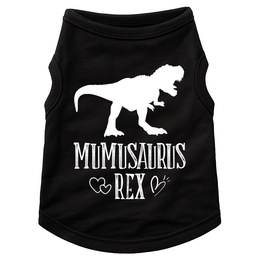 Mumu Saurus Dinosaur Mother Grandma Funny Matching Family Funny Gift Doggie Tank