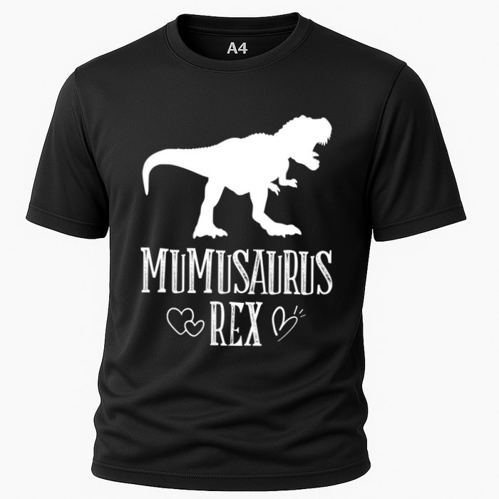 Mumu Saurus Dinosaur Mother Grandma Funny Matching Family Funny Gift Cooling Performance Crew T-Shirt