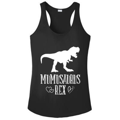 Mumu Saurus Dinosaur Mother Grandma Funny Matching Family Funny Gift Ladies PosiCharge Competitor Racerback Tank