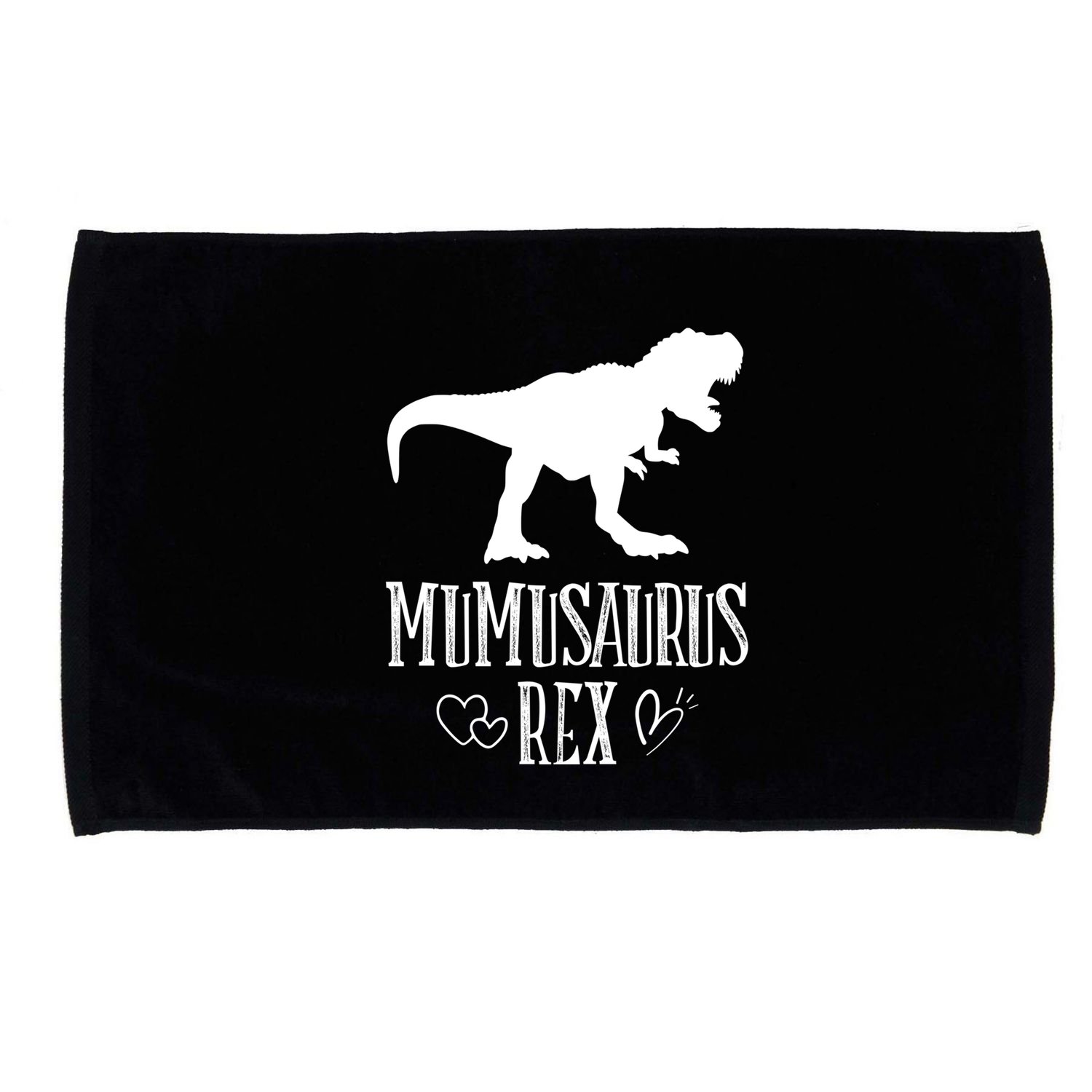 Mumu Saurus Dinosaur Mother Grandma Funny Matching Family Funny Gift Microfiber Hand Towel